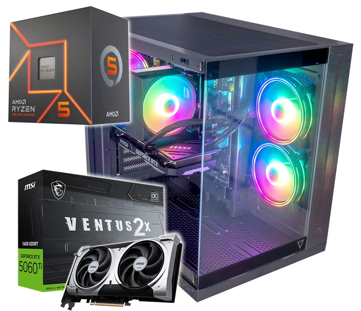KOMPUTER PANORAMA APEX RYZEN 5 7500F RTX5060Ti 16GB WIFI WIN11