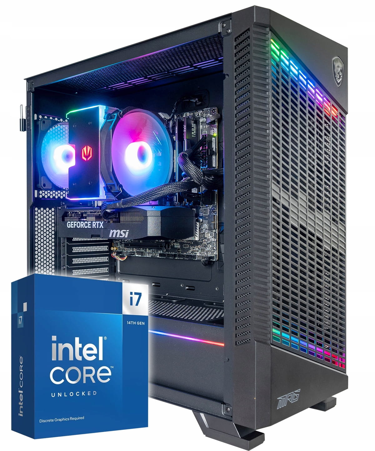 KOMPUTER GAMINGOWY VELOX MSI PBM i7-14700kf RTX5070Ti WIFI