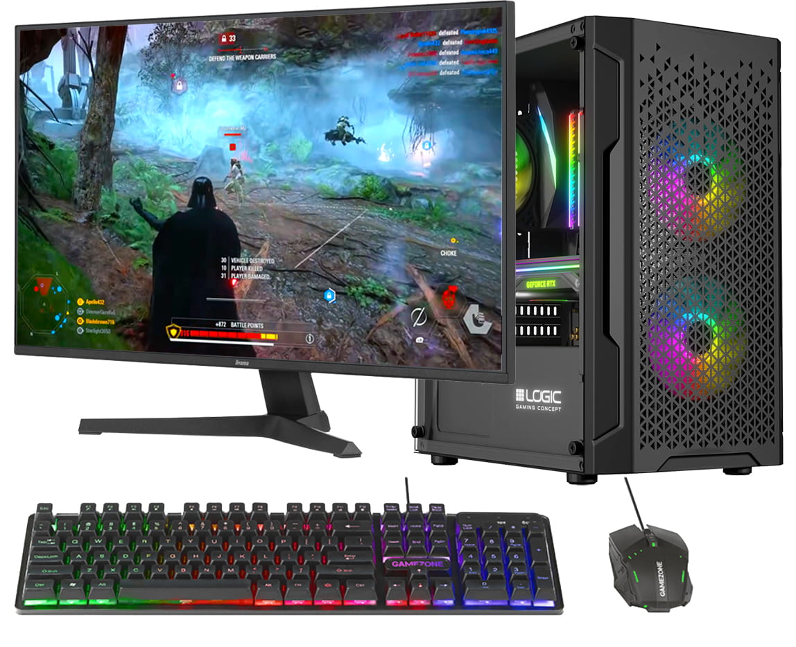 ZESTAW GAMINGOWY RYZEN 5 7500F RTX5060 WIN11 LCD27 144Hz
