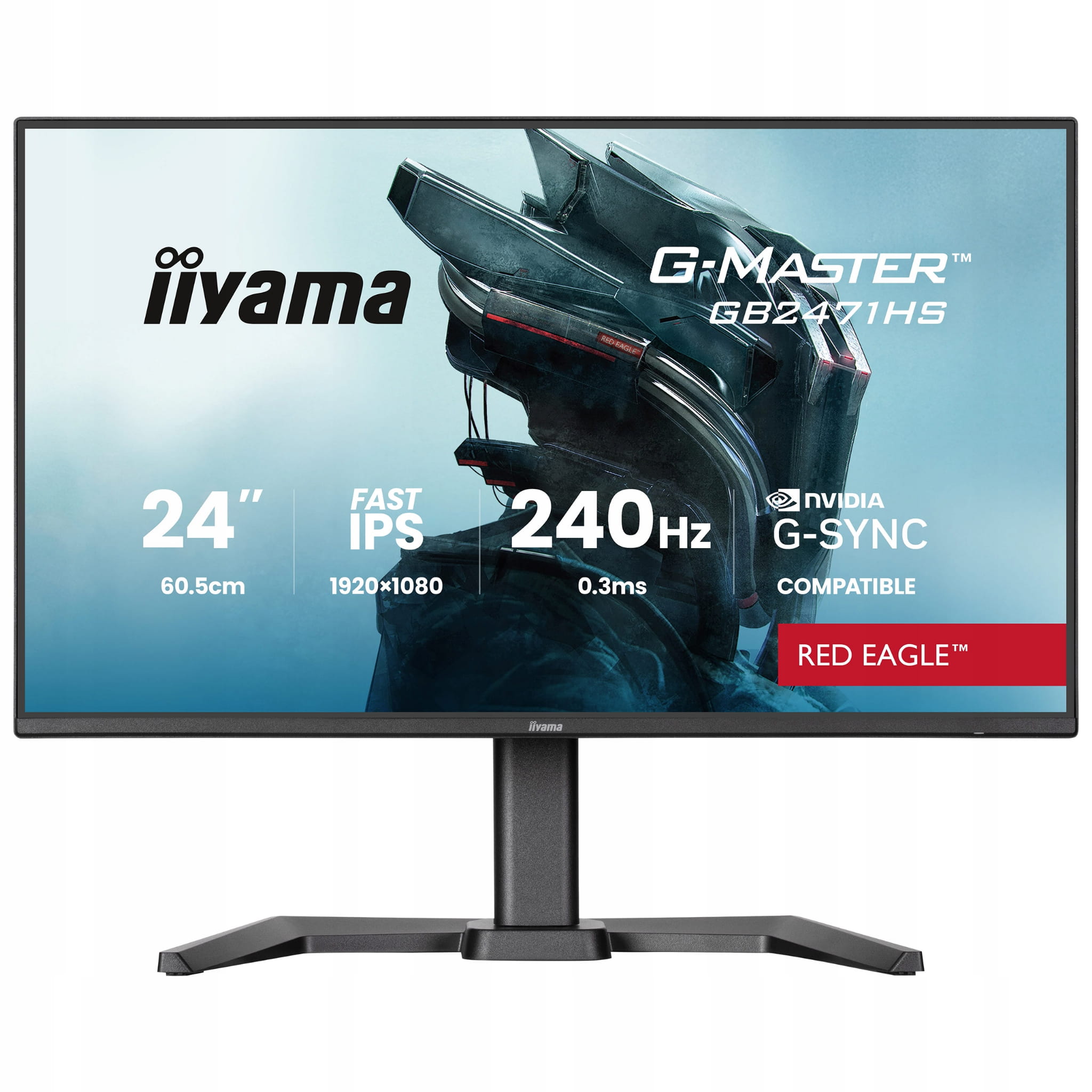Monitor gamingowy IIYAMA GB2471HS-B1 24" FullHD 240Hz 0,3ms PIVOT
