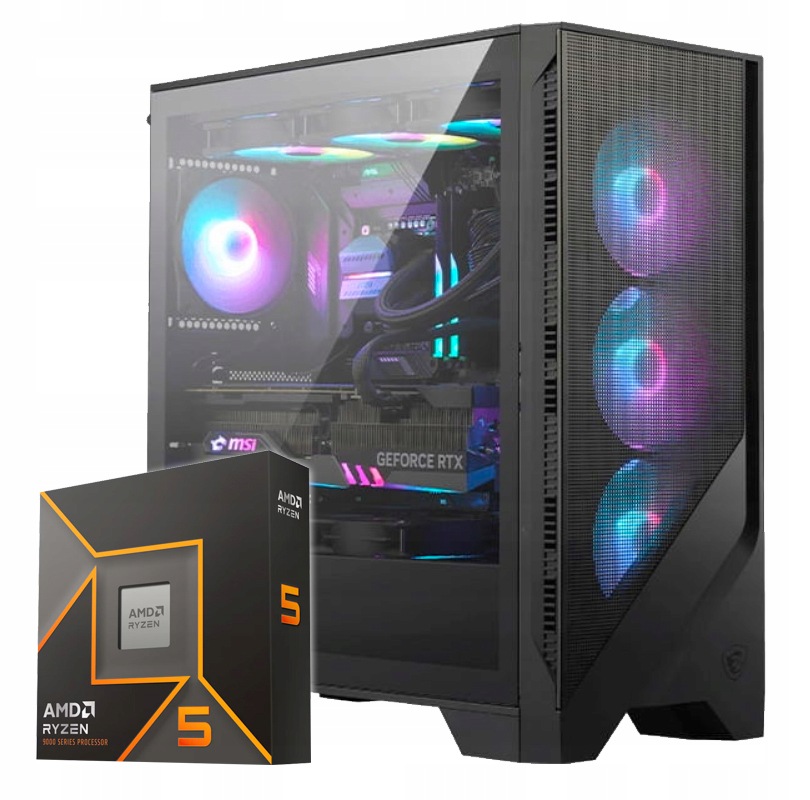 GAMINGOWY 321R RYZEN 5 9600X  RTX5070 WIFI WODA